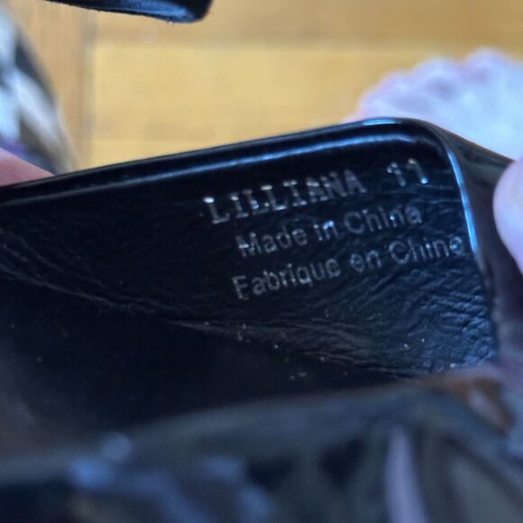 Jeffrey Campbell Lilliana Black Patent Leather Mules Kitten heels size 11 - Picture 5 of 10